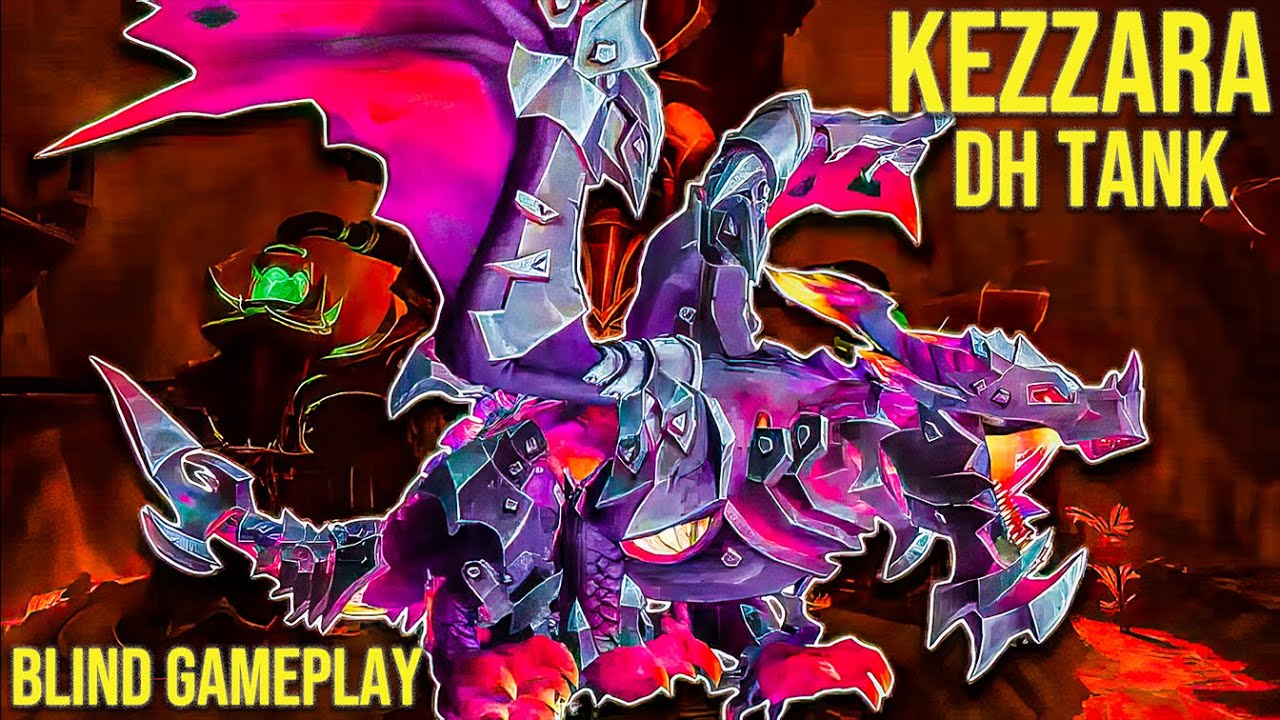 Vengeance Demon Hunter vs Kazzara, the Hellforged - 4K WoW Dragonflight Season 2 Raid Blind Gameplay