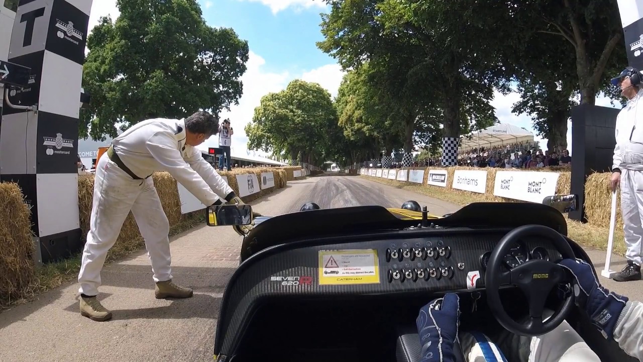 LEGO CAT Caterham 620R - 50.01secs Timed Run. Goodwood Festival of Speed 2017 - Onboard Jon Barnes