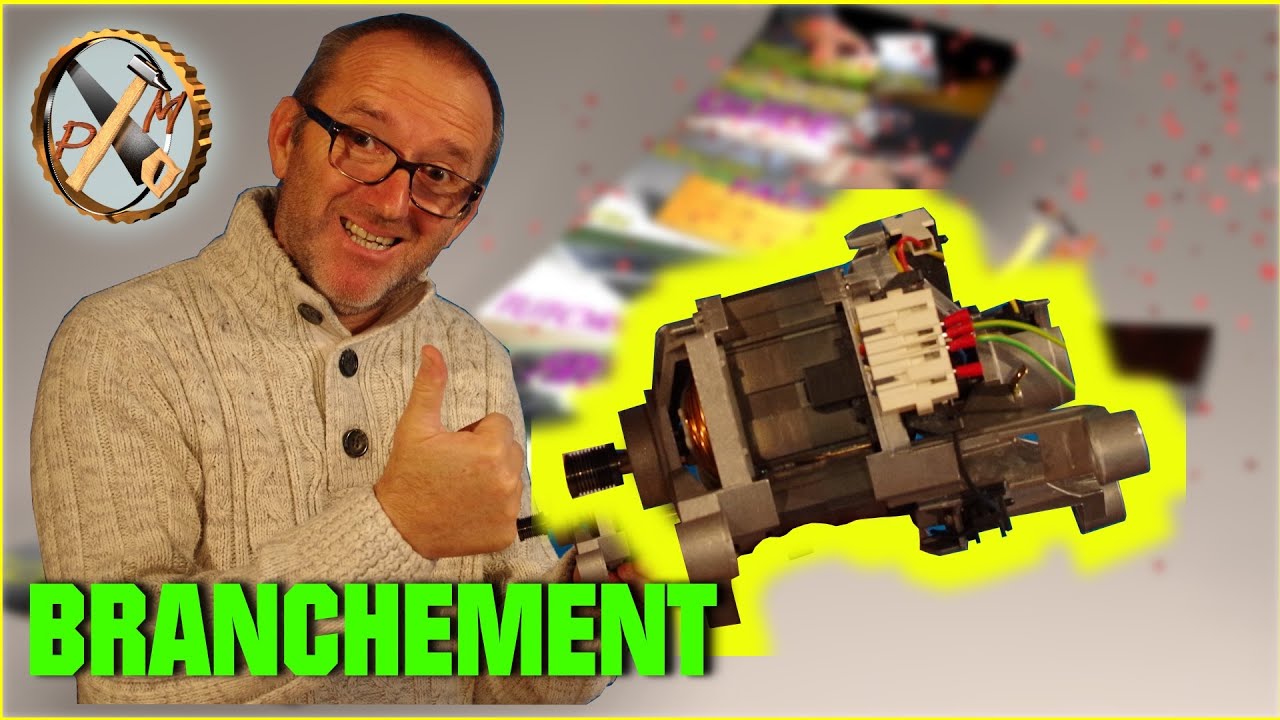 TUTORIEL Branchement moteur machine à laver - moteur universel - Récupération PMbricoleur
