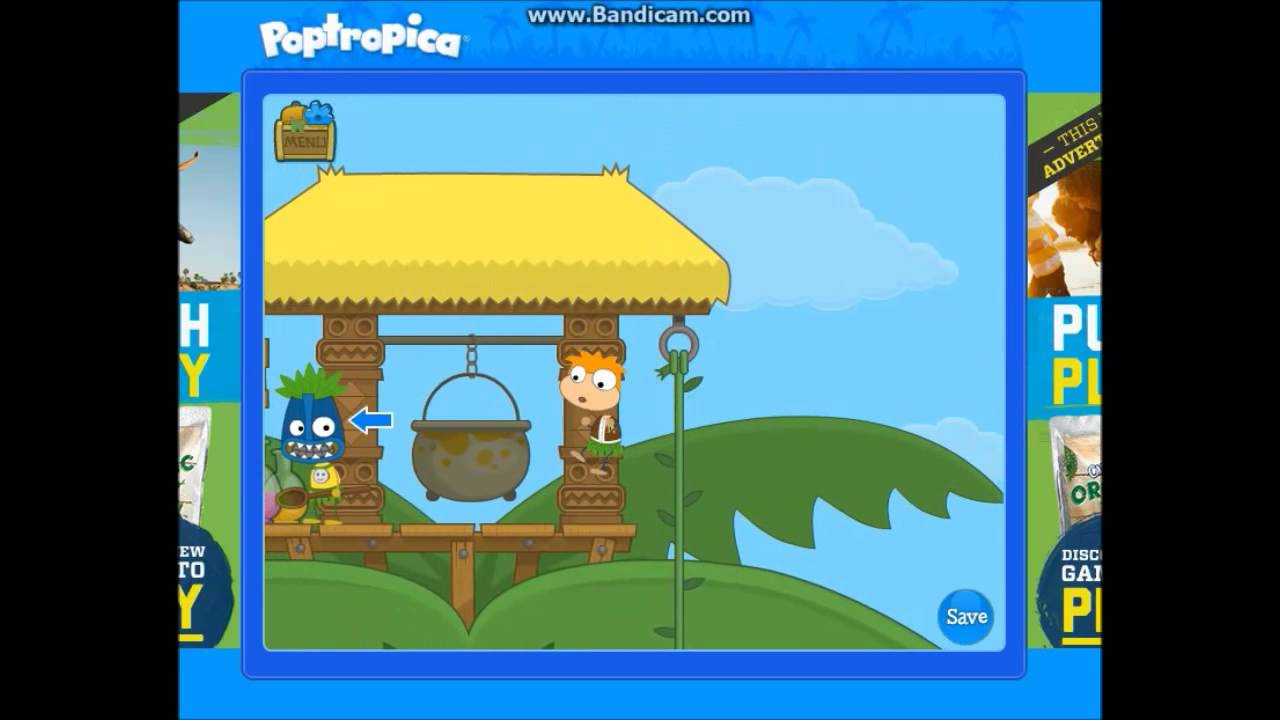 Let's Play Poptropica | Shark Tooth Island