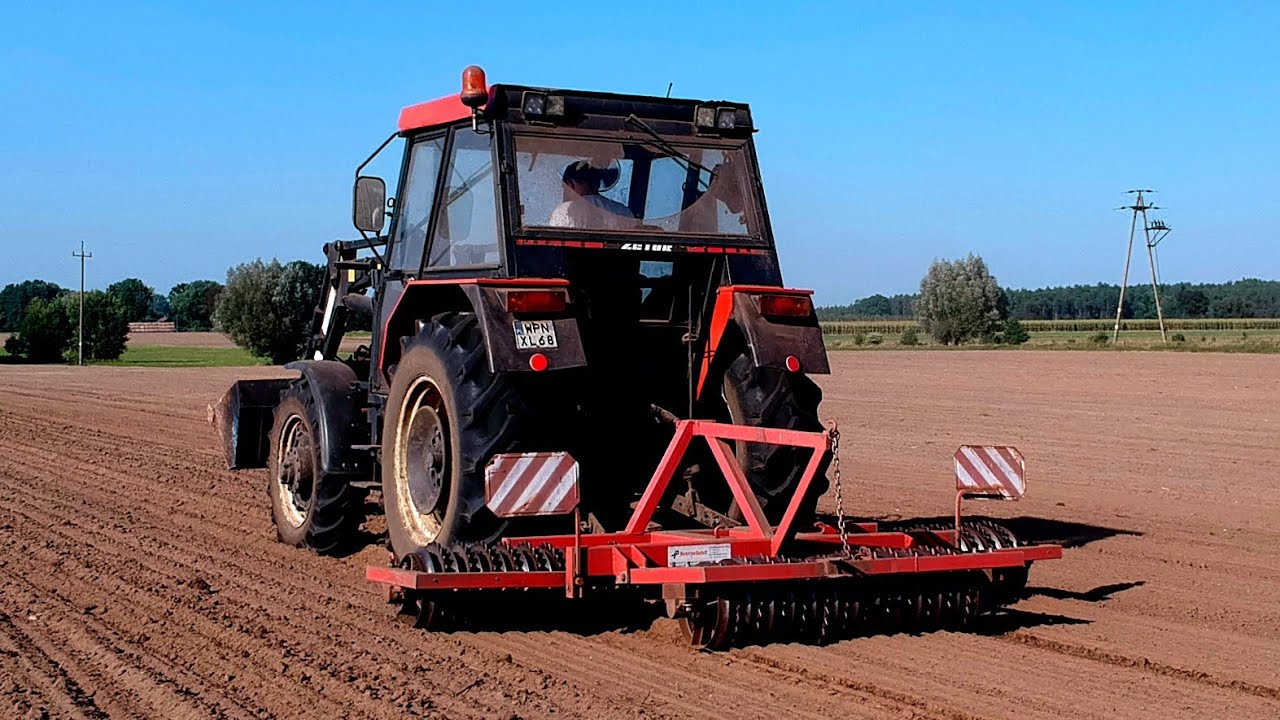 Wałowanie 2021 po siewie Zetor & Wał 3m