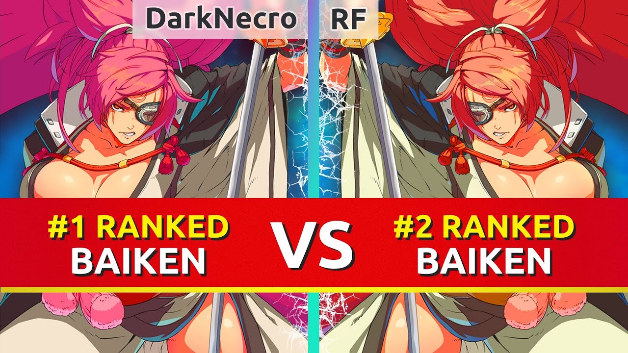 GGST ▰ DarkNecro (#1 Ranked Baiken) vs RF (#2 Ranked Baiken). Guilty Gear Strive