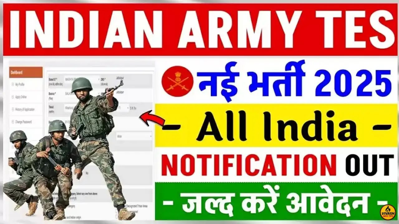Army 10+2 TES 55 Recruitment 2025 | Indian Army New Vacancy | 12th Pass Apply | TES 55 Form 2025