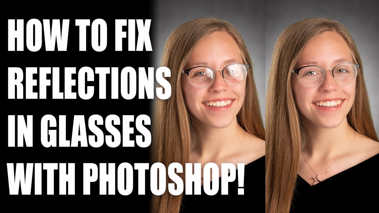 HOW TO REMOVE LIGHT REFLECTIONS IN EYE GLASSES USING PHOTOSHOP!