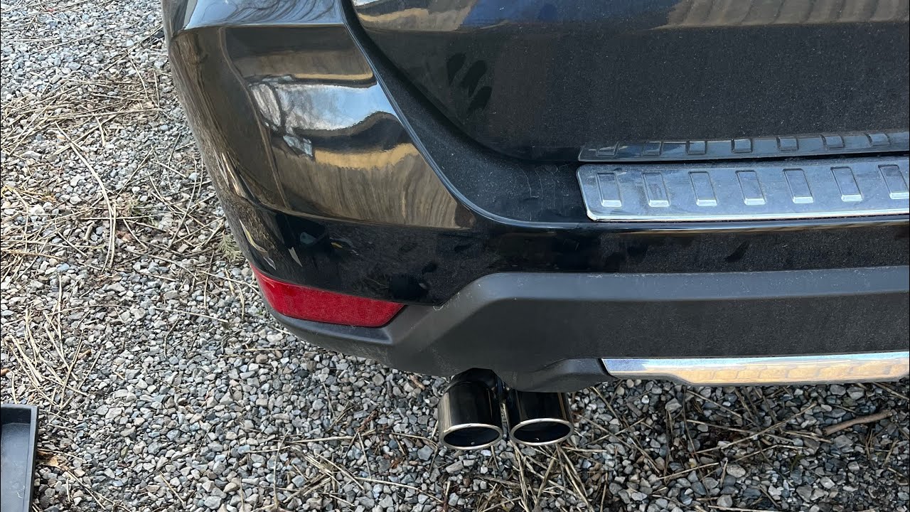 Nissan rogue DIY exhaust tip modification #nissan #nissanrogue #nissanmodification