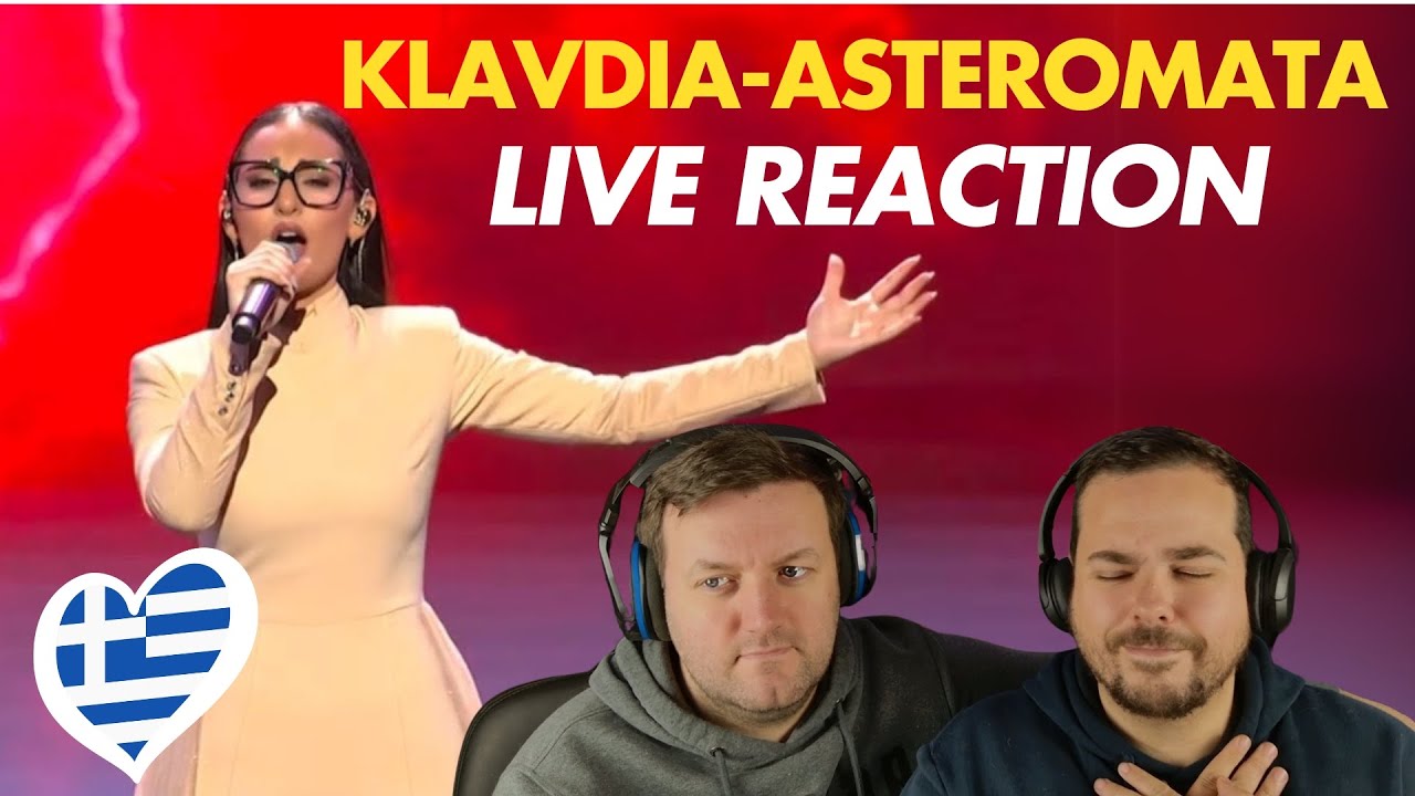 HER VOICE IS NOT HUMAN! Reacting to KLAVDIA - ASTEROMATA live #EthnikosTelikos #Eurovision2025