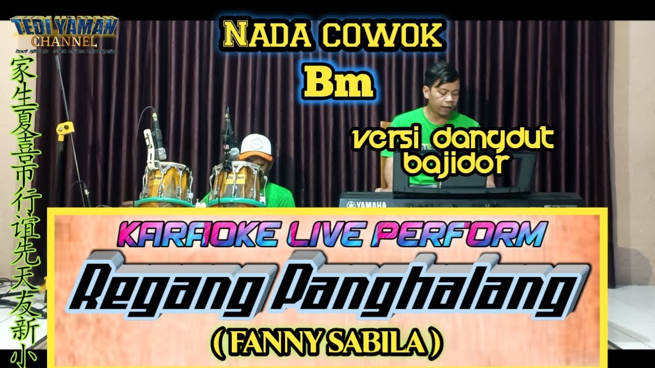 regang panghalang karaoke (Fanny sabila) nada cowok Bm
