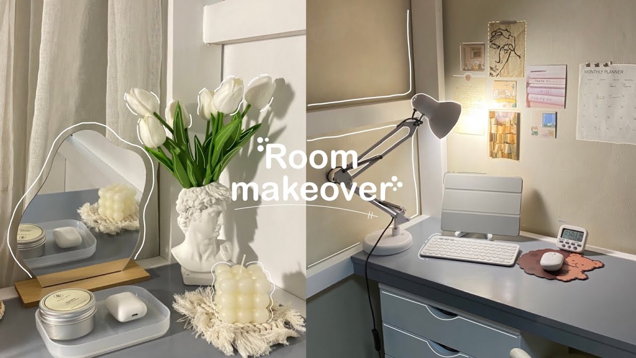 Room Makeover + Room decor haul (Aesthetic loft bed)