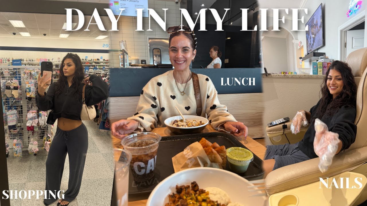 DAY IN MY LIFE || lunch ,nails, shopping