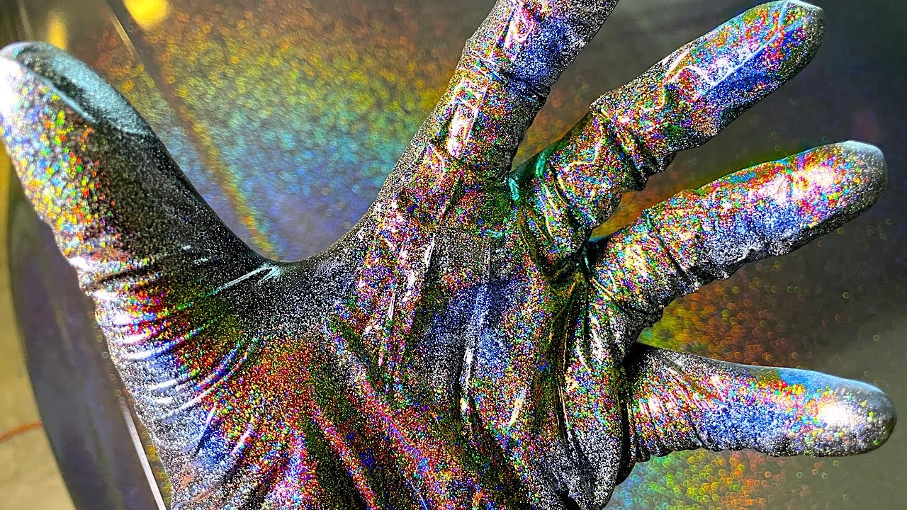 Spraying a Car in MIND BLOWING Holographic Flakes