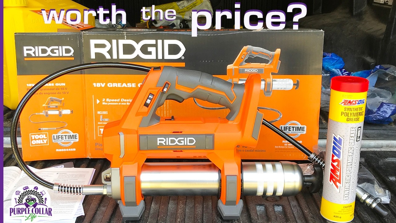 НОВЫЙ смазочный шприц Ridgid 18 В R860454B — я использовал НЕПРАВИЛЬНУЮ смазку!