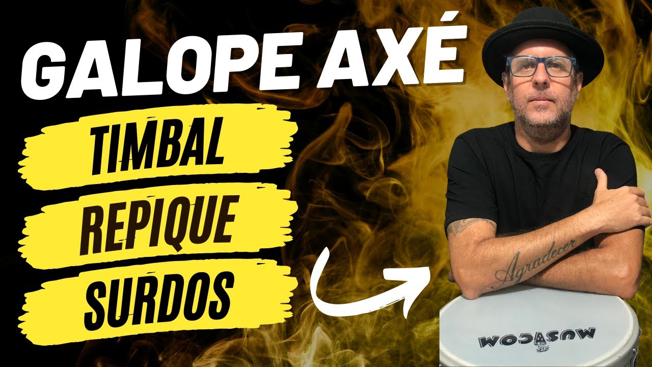 [ PASSO A PASSO ] Percussão Axé  - Timbal, Repique e Surdos - Galope - AULA COMPLETA