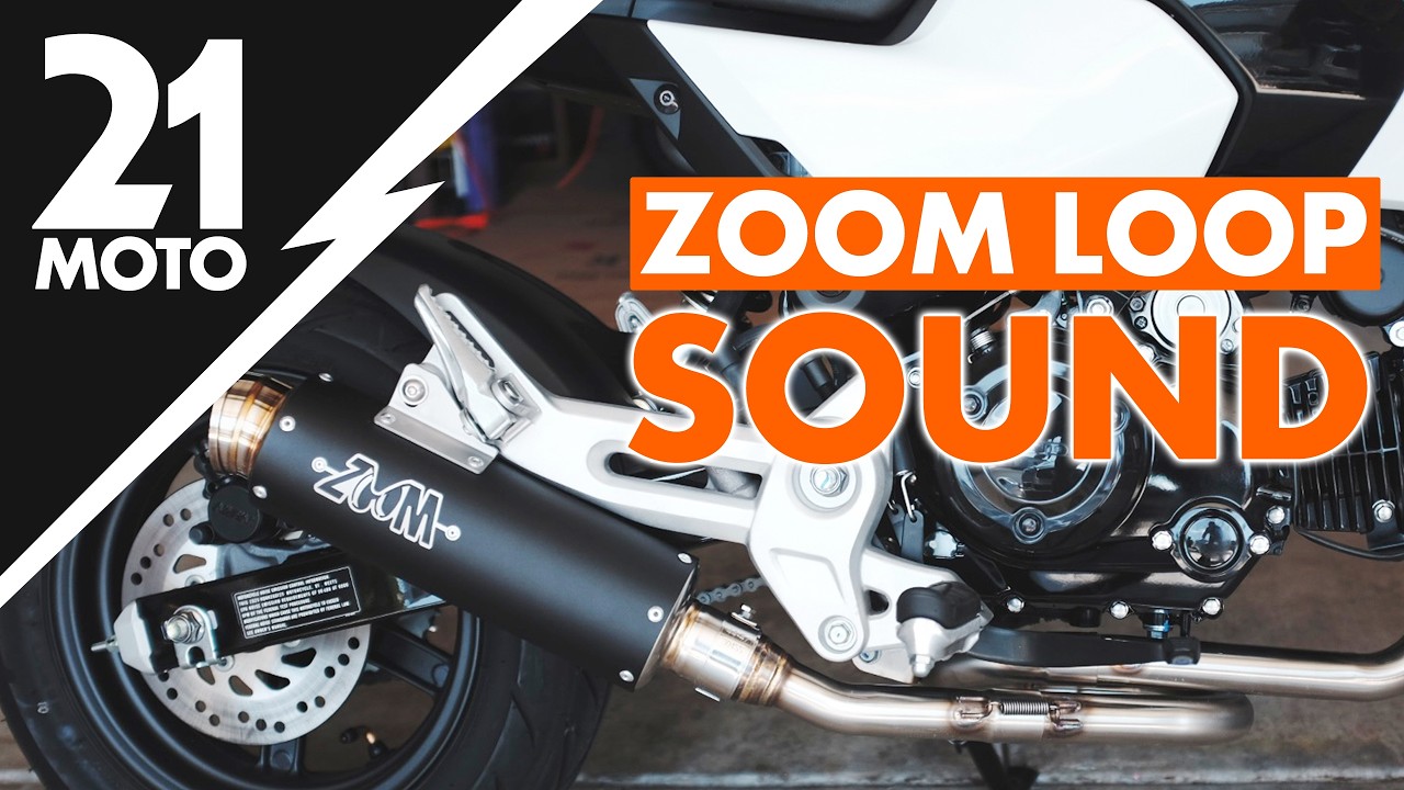 Zoom Exhaust Honda Grom 2025 Full System Low Mount SOUND CHECK