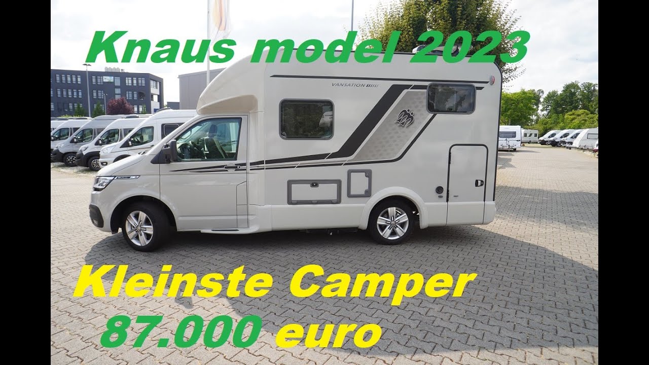 Kleinste familie semi integraal camper van Knaus de Tourer vansation 500MQ met 4 slaapplaatsen.