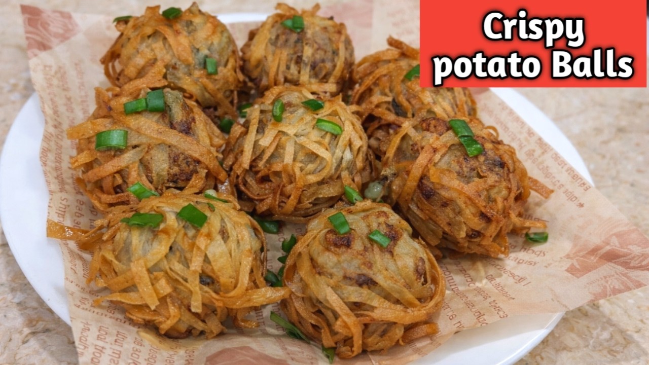 Crispy Thread Potato Balls | Perfect Iftar Snack for Ramadan | Crunchy & Easy Recipe