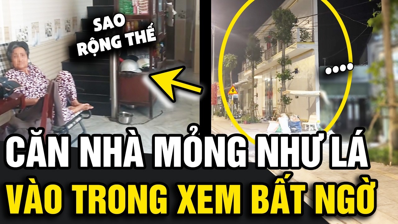 Độc lạ ngôi nhà mỏng bằng '2 VIÊN GẠCH' nhưng đằng sau cánh cửa là 'THIÊN ĐƯỜNG' | Tin Nhanh 3 Phút