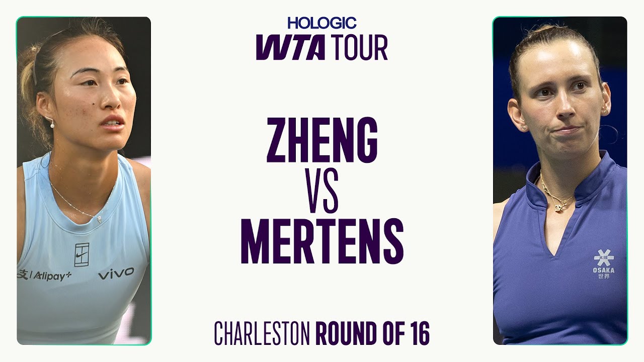 Zheng Qinwen vs. Elise Mertens | 2025 Round of 16 Charleston | WTA Match Highlights