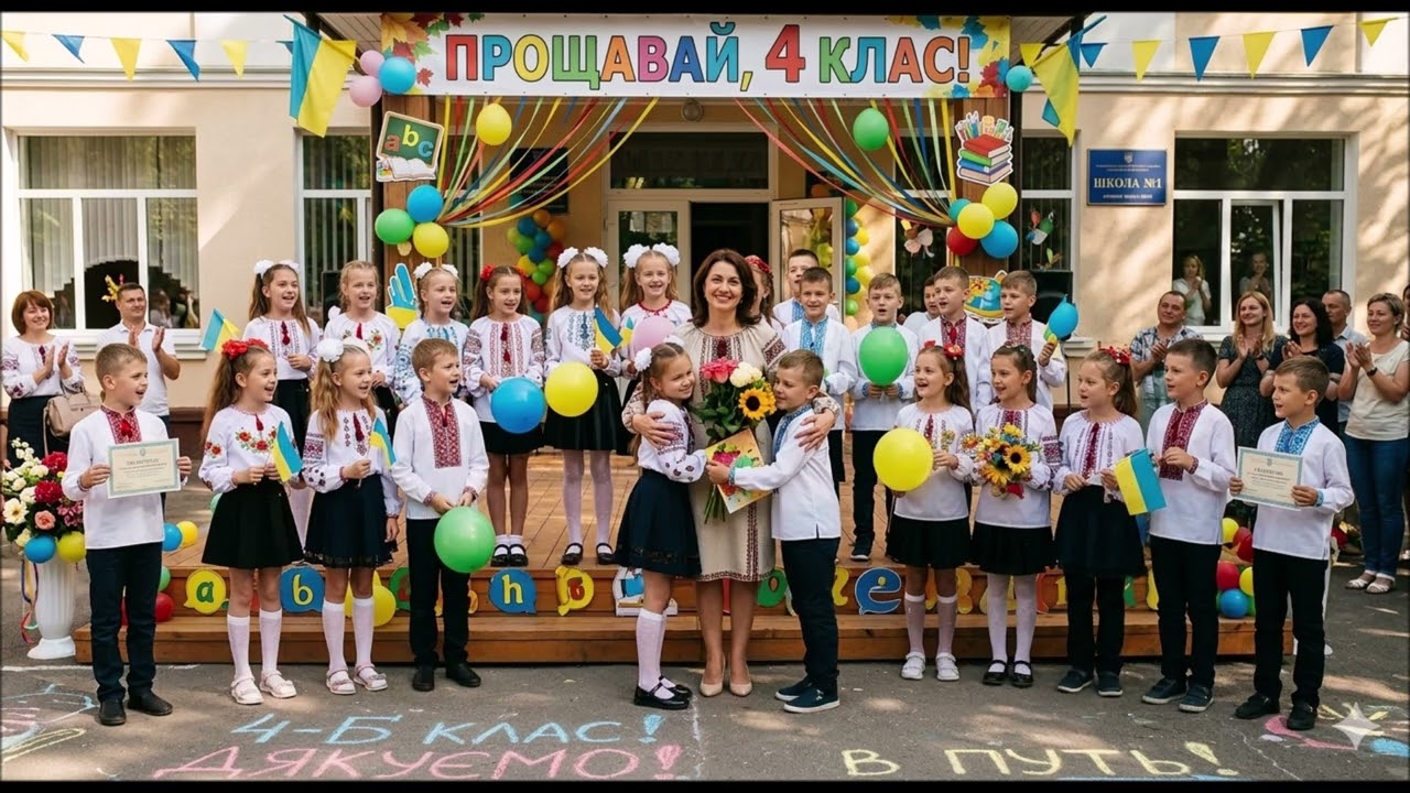 «Прощавай, 4 клас» (+ зі словами) 🔔 Зворушлива пісня випускників