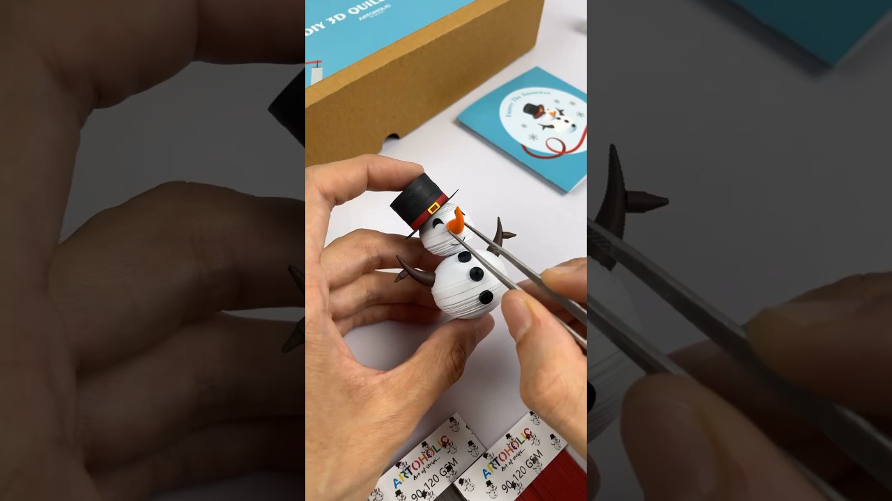 3D Quilling DIY KIT⛄ #quilling #art #diykit