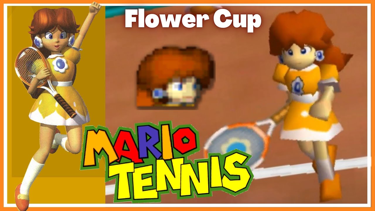 ✿ Mario Tennis 64 - Flower Cup Tournament | Daisy Gameplay ✿