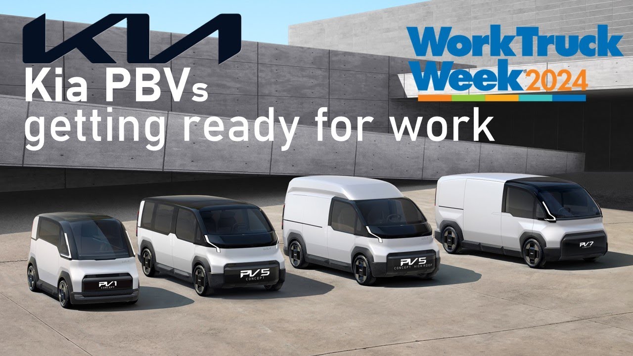 Фургоны KIA PBV готовятся к работе (Work Truck Week 2024)