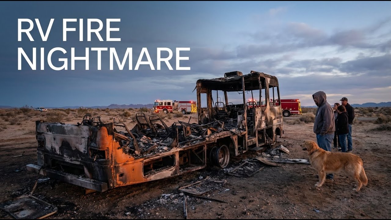 Xmas Eve RV Fire out on Palmosta Rd