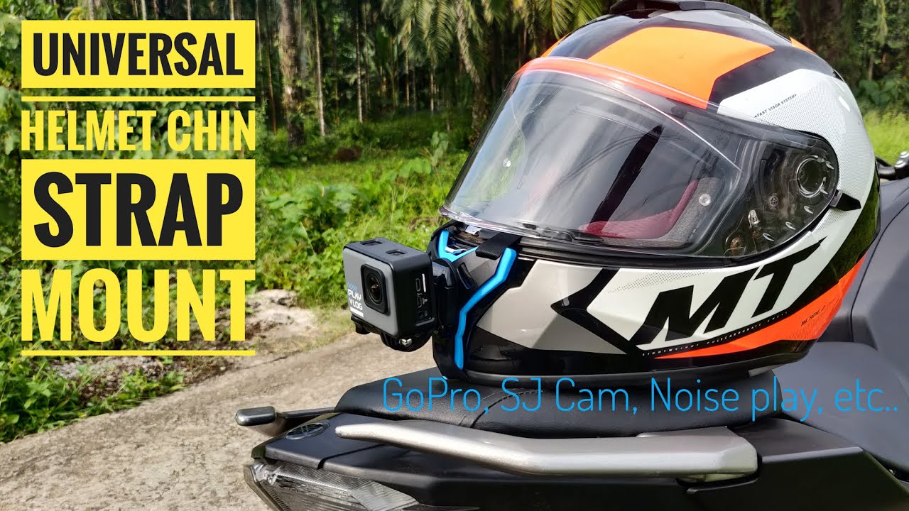 Helmet Chin Strap Mount for All Compact Action Cameras | Universal Chin Strap Mount | Deepu K Shaji