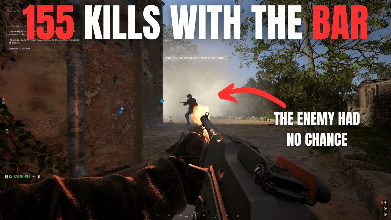 Hell Let Loose - this is how you play the BAR - 155 Kills