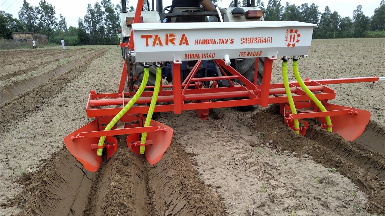 Tranche vidhi 4 row with fertilizer Ridger