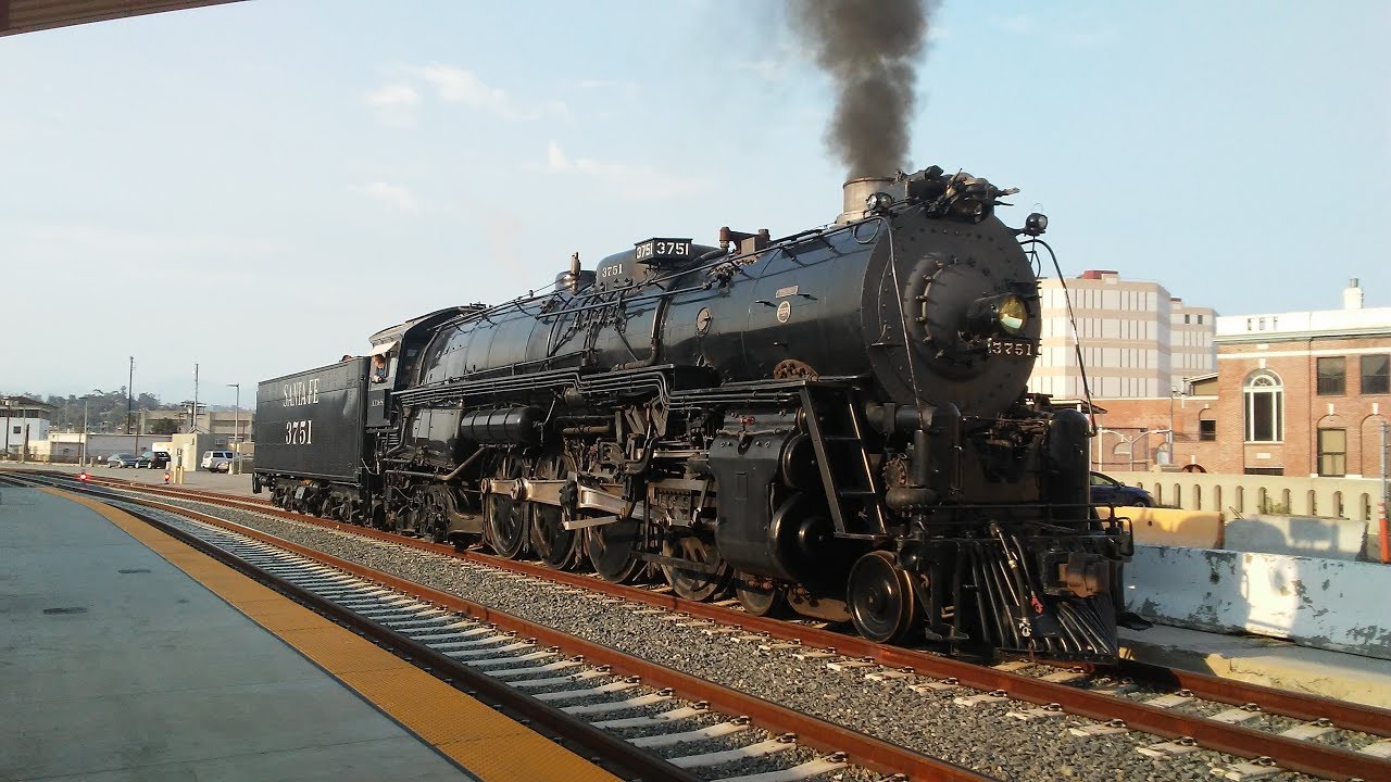 7/15/17 ATSF 3751 to and from the LA Summer Trainfest 2017! Feat. F125 911 move!