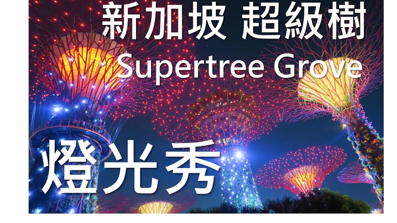 【新加坡】超級樹燈光秀 Supertree Grove 好像置身電影場景裡！