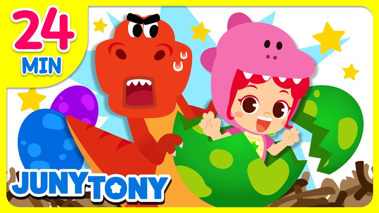 Meus Amigos Dinossauros | Mix de Música Infantil | JunyTony em Português