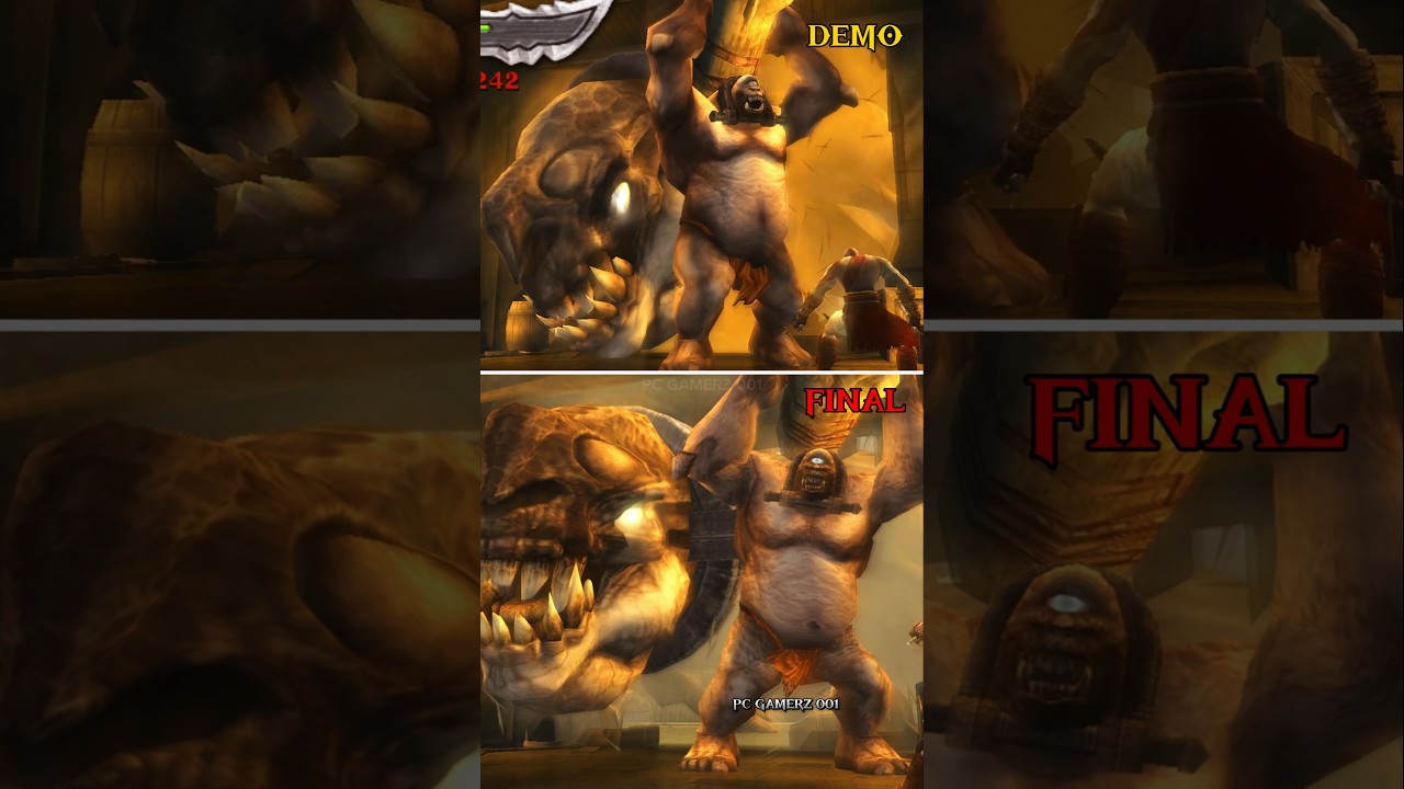 God of War Chains of Olympus Demo vs Final Version Comparison