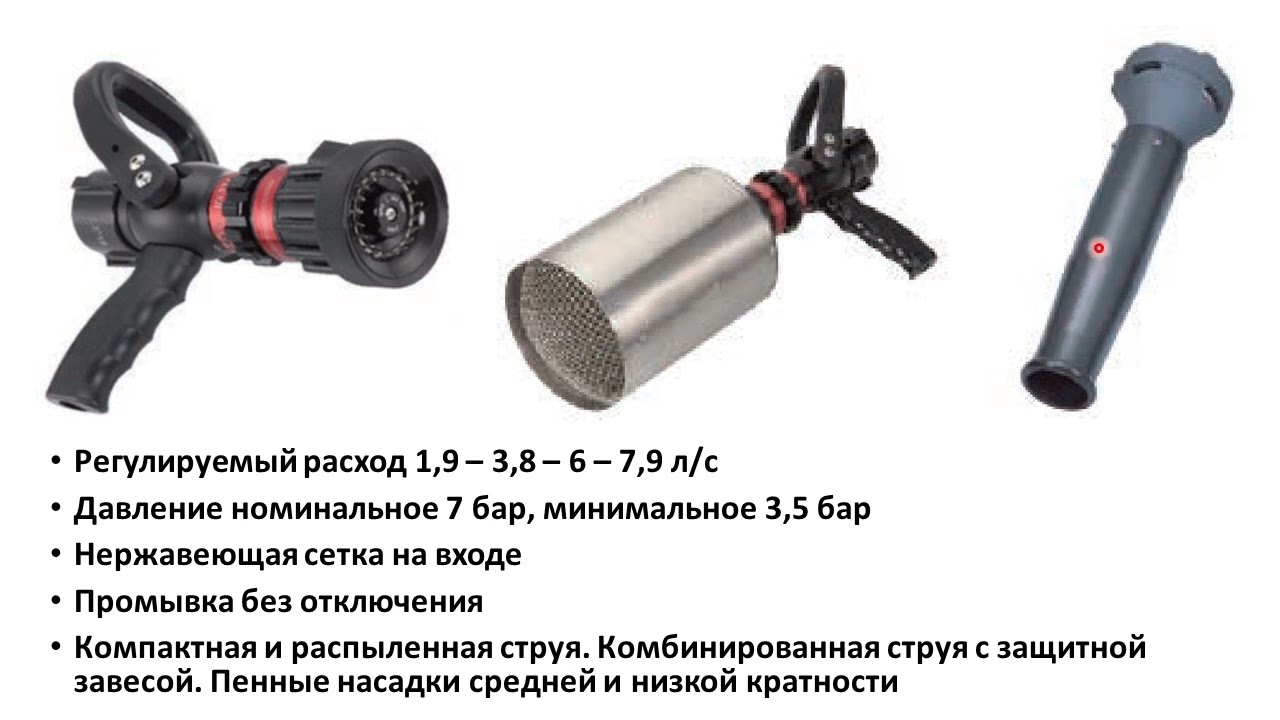 Пожарные соединительные головки. Пожарные стволы. Фрагмент лекции.