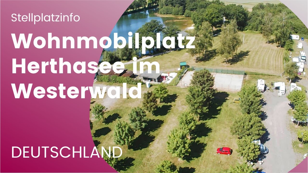 Wohnmobilstellplatz am Herthasee im Westerwald ⎥naturnah & hundefreundlich