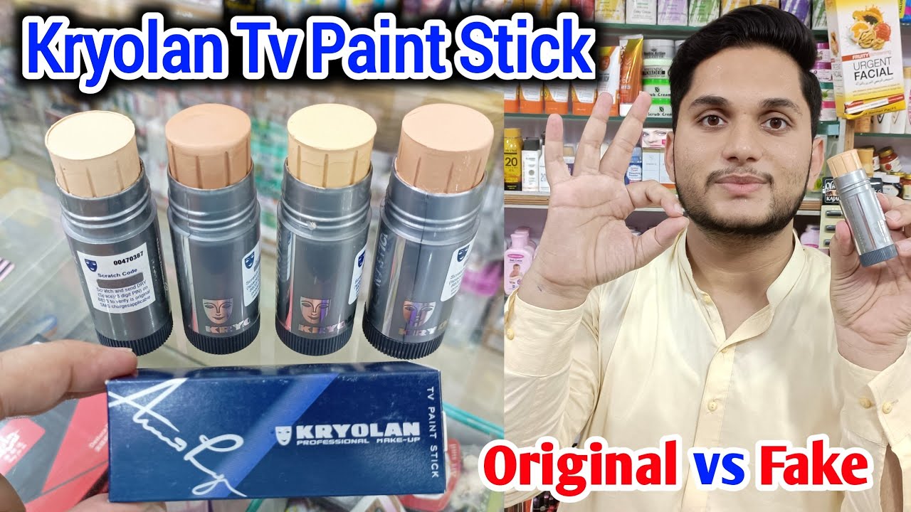 kryolan tv paint stick | kryolan tv paint stick shades & price in Pakistan | Original vs Fake