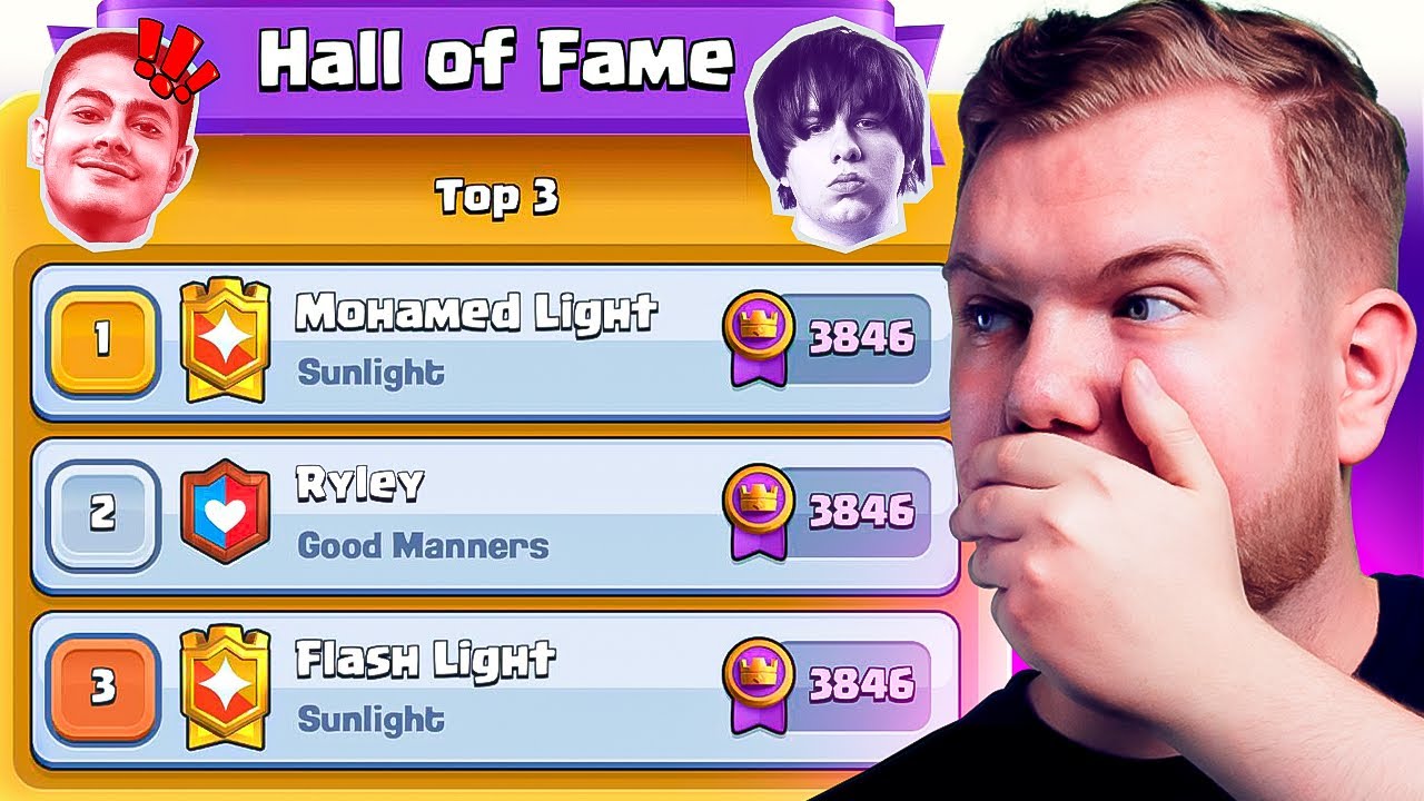 MOHAMED LIGHT SNIPED, RYLEY #1 BAIT PLAYER😱 CLASH ROYALE SEASON END!
