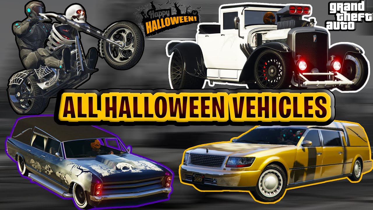 All Halloween Special Vehicles - GTA 5 Online HALLOWEEN SPECIAL #6 -Car Review - Special Horns! NEW