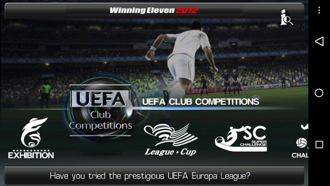Winning Eleven- 2012 (UEFA Europa League) match- Barcelona vs SDH 6-1 of 5star