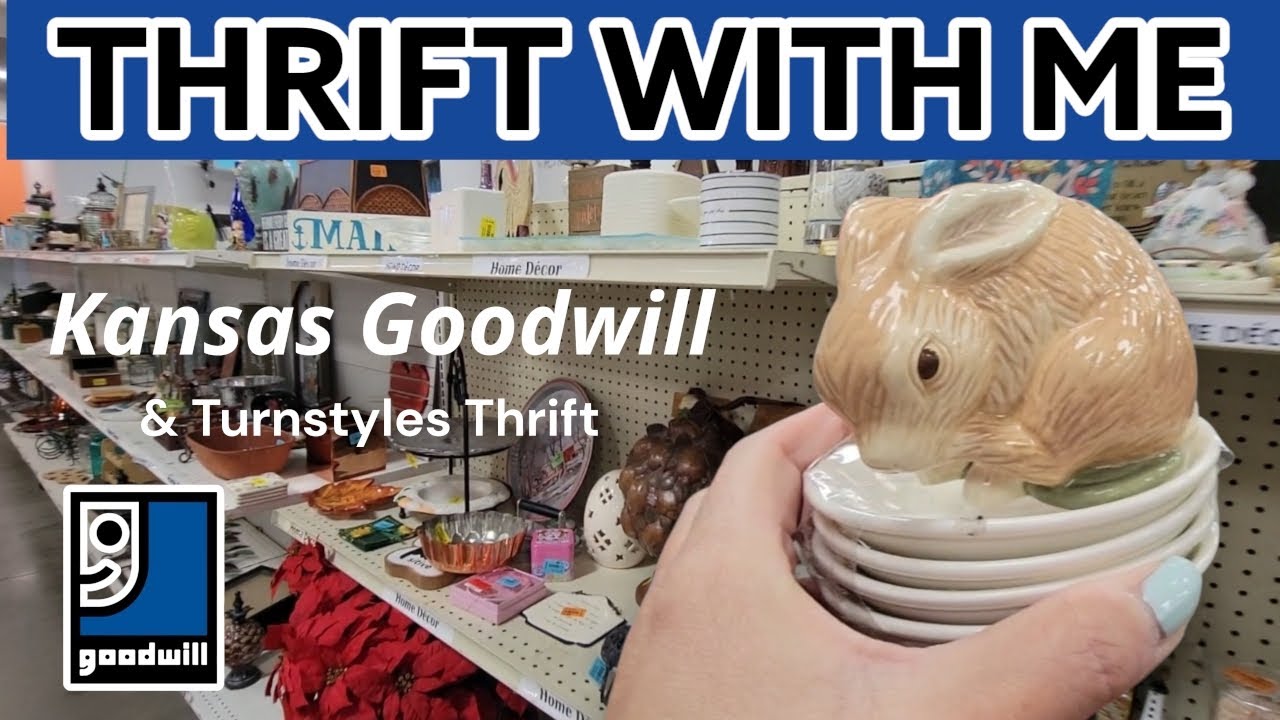 We Find A Lot Of Nice Things Here! Goodwill & Turnstyles Thrift With Me! Vintage Spring Home Decor!