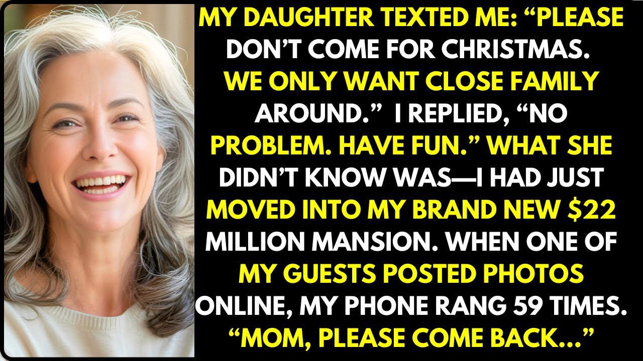 My Daughter Banned Me From Christmas—When She Saw My New $22M Mansion, She Called Me 59 Times But...