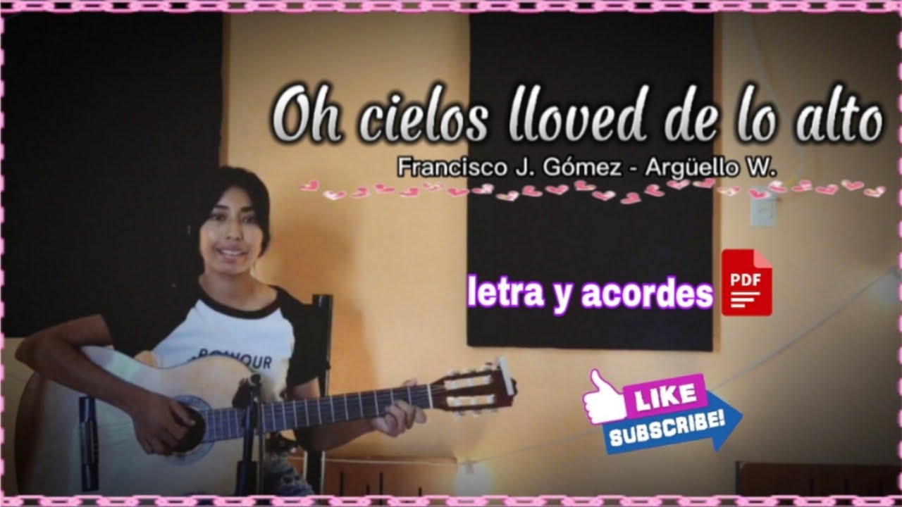 Oh cielos lloved de lo alto - ADVIENTO (letra y acordes PDF)