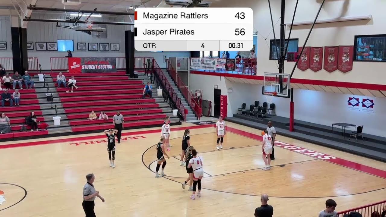 Girls 1A-1 Regional Tournament: Game 8 Magazine Rattlers v Jasper Pirates