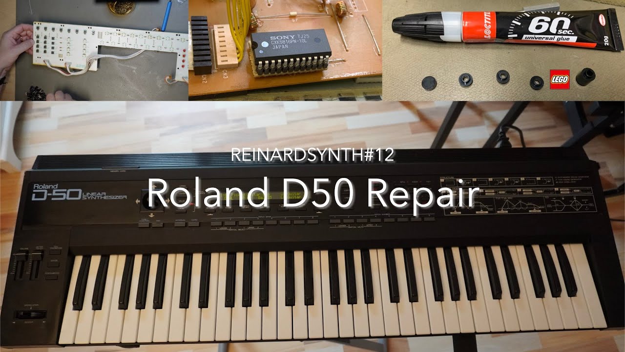 ReinardSynth #12 Roland D50 Repair: sound only at key release?