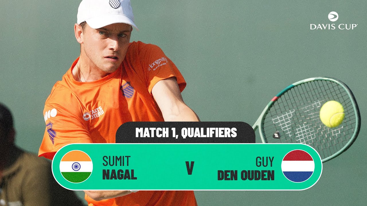 Sumit Nagal v Guy Den Ouden | India v Netherlands | 2026 Davis Cup Qualifiers highlights