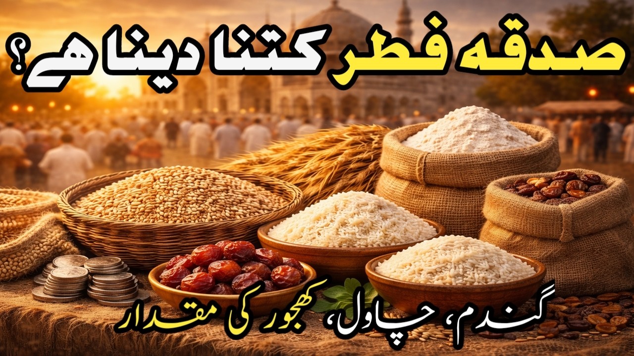صدقہ فطر کتنا دینا ہے؟ گندم، چاول، کھجور سے صحیح مقدار | Mufti Muhammad Usman