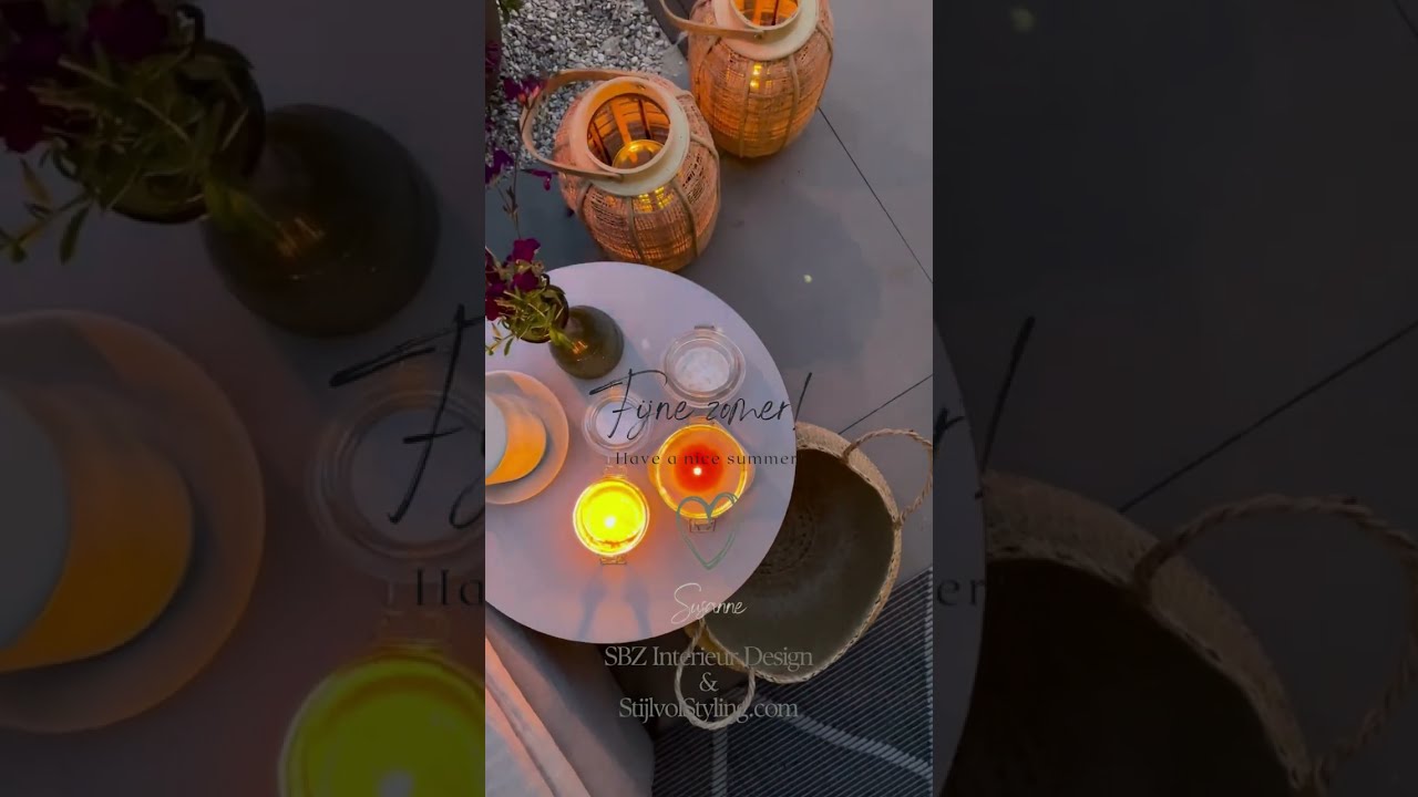 SBZ Interieur Design - Zomeravond tuin styling | Summer garden styling