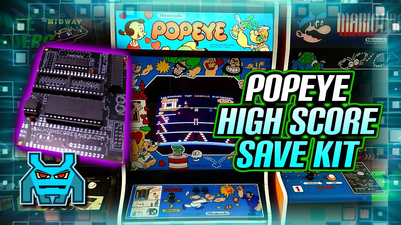 Nintendo Popeye Revival - Adding a High Score Save Kit