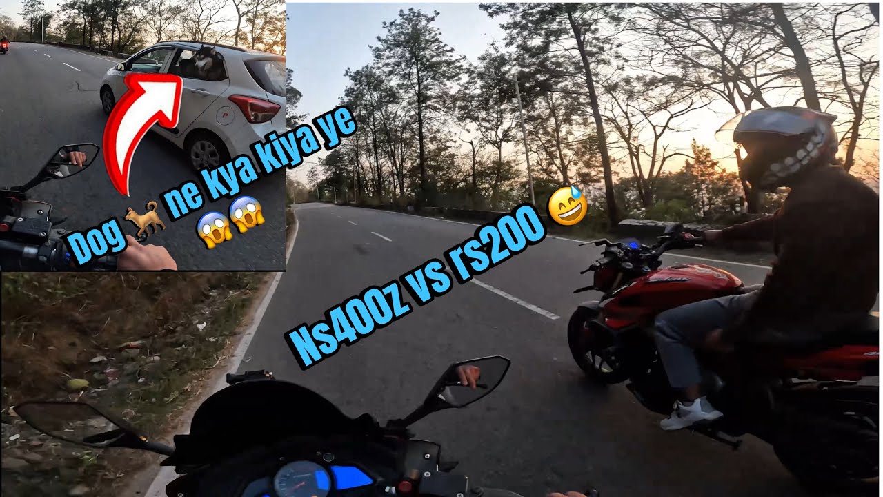 Bajaj pulsar rs200 vs ns400z 😅 // full maza ♥️