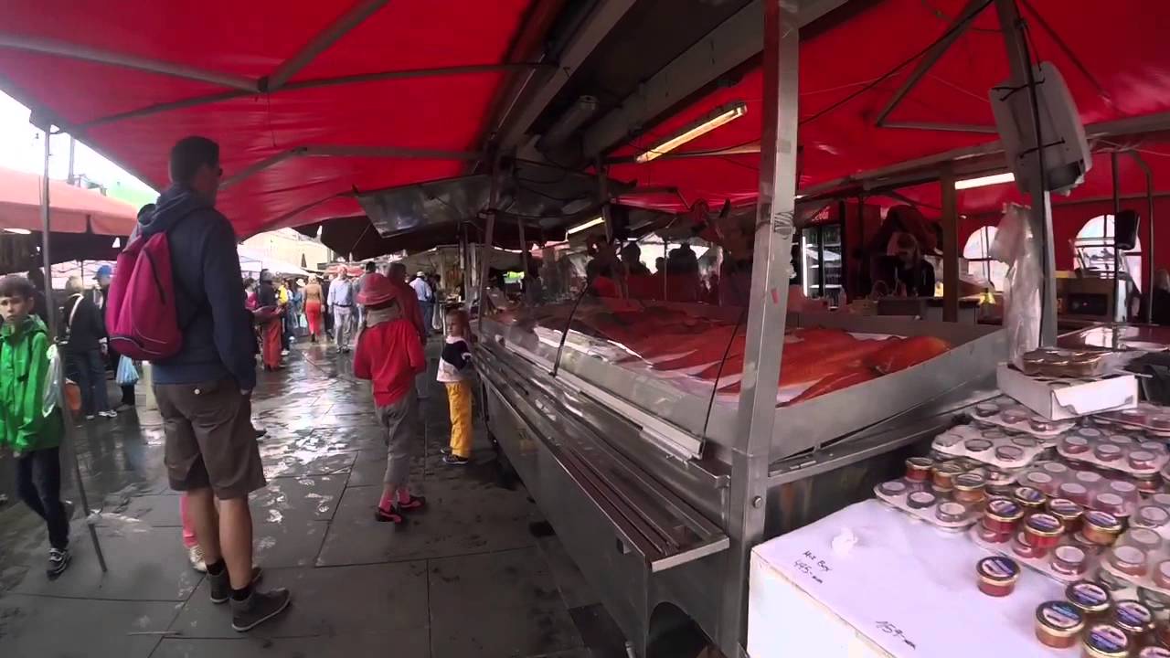 سوق السمك في بيرجن - Fish Market At Bergen